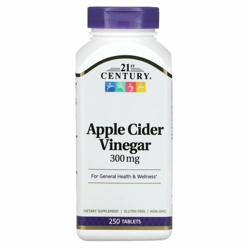 ������ ������ �������� �����, 21st Century Apple Cider Vinegar 300 mg 250 �������� ����