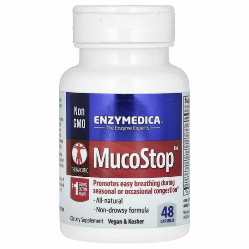������ ������ Enzymedica MucoStop 48 caps / ����������� �������� 48 ���� ����