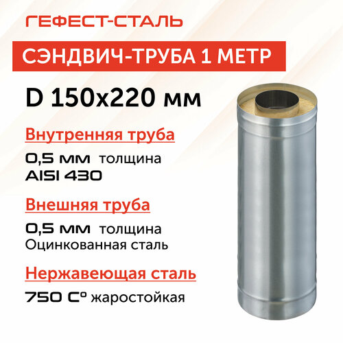 ������ ������ �������-����� ��� �������� 1,0 � , D150�220, AISI 430/��, 0,5 ��/0,5 �� (GS) ����