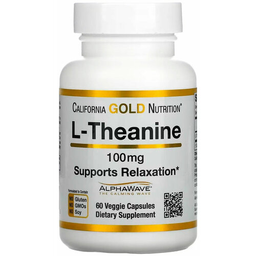 ������ ������ California Gold Nutrition L-Theanine AlphaWave ���. ����., 100 ��, 60 �, 60 ��. ����