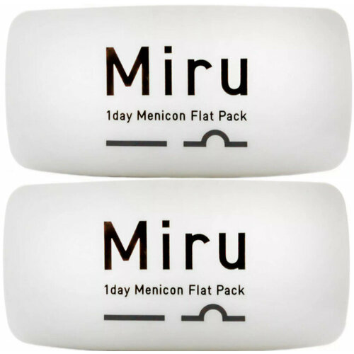 ������ ������ ����������� ���������� ����� Menicon Miru 1day Flat Pack, 60 ��., R 8,6, D -4, 2 ��. ����