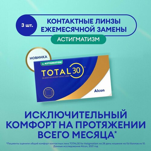 ������ ������ ����������� ���������� ����� Alcon TOTAL30 for Astigmatism, 3 ��., R 8,6, D -1,25,�CYL:�-0,75,�A�:�170, 1 ��. ����