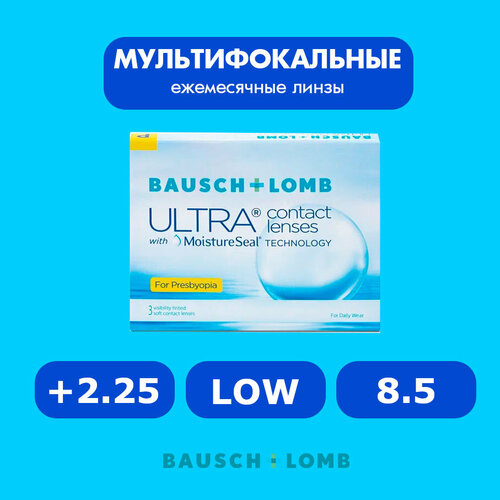 ������ ������ ���������� ����� �� ����� BAUSCH+LOMB Ultra for Presbyopia, 3 ��., R 8,5, D +2,25, ADD: ������, 1 ��. ����