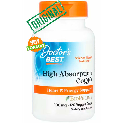 ������ ������ Doctor's Best, ������� Q10 � ������� �������� ����������, � BioPerine, 100 ��, 120 �������������� ������ ����
