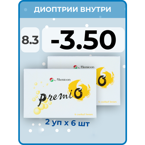 ������ ������ ���������� ����� Menicon Premio, 12 ��., R 8,3, D -3,5, 2 ��. ����