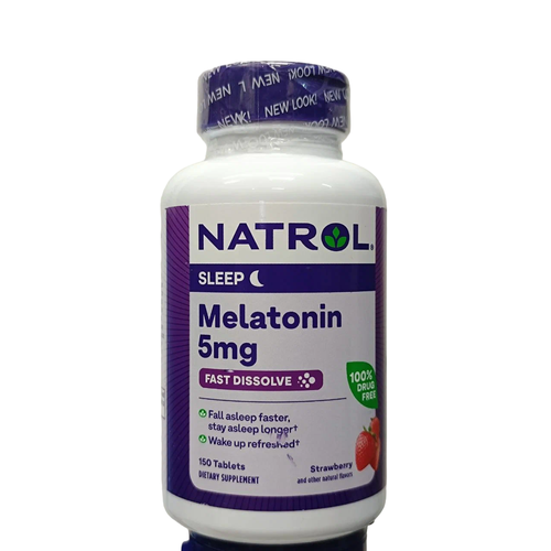 ������ ������ �������� ����������� Natrol Melatonin Fast Dissolve Strawberry 5 mg, 50 �, 5 ��, 150 ��. ����