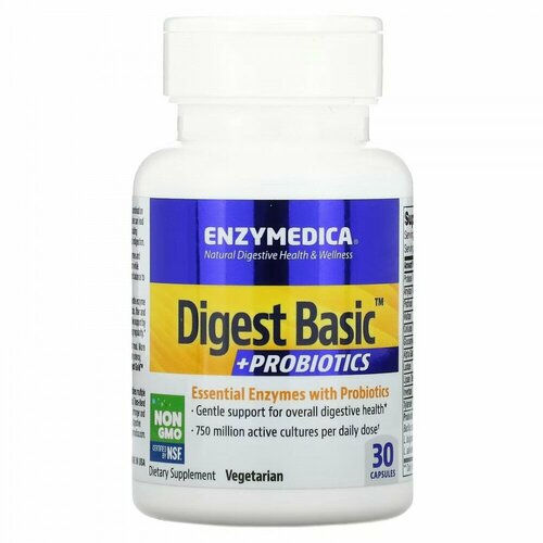 ������ ������ Enzymedica Digest Basic + Probiotics (�������� �������� � ������������) 30 ������, ���� �������� 12/2024 ����