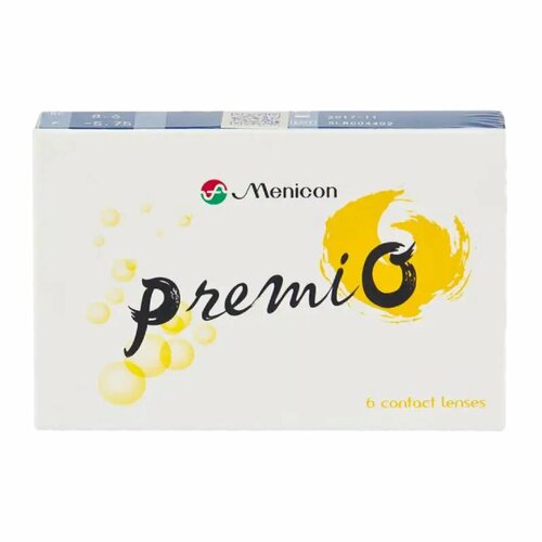 ������ ������ ���������� ����� Menicon PremiO, 6 ��., R 8,6, D -4, 1 ��. ����