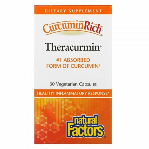 ������ ������ Natural Factors, CurcuminRich, Theracurmin, ��������, 30 �������������� ������ ����