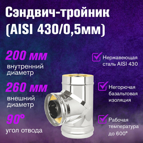 ������ ������ �������-������� ����������+���������� (AISI 430/0,5��) (200x260) ����