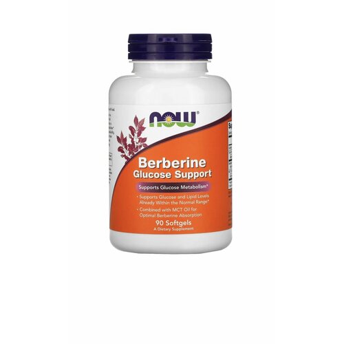 ������ ������ �������� ��������� ��������� ������ ������� NOW Berberine Glucose Support 90 ������ ����