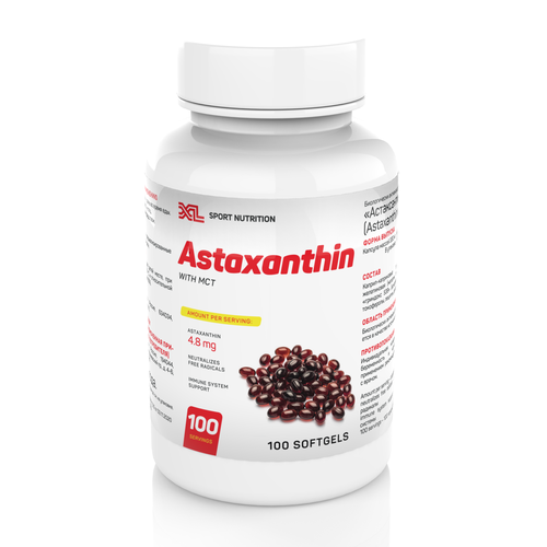 ������ ������ ����������� 240% XL Astaxanthin with MCT, 100 ������, �������� ��� ���������� ����