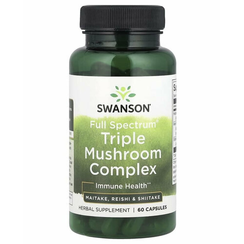 ������ ������ Swanson Triple Mushroom Complex Full Spectrum, ������� ������� �������� ������� ������� 60 ������ ����