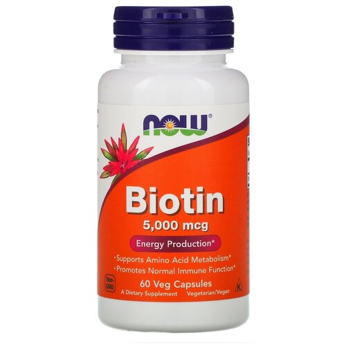 ������ ������ ������� NOW Biotin, 100 �, 150 ��, 5000 ���, 60 ��. ����