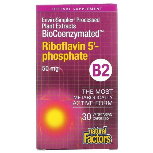 ������ ������ ������� Natural Factors BioCoenzymated B2 Riboflavin 5-Phosphate, 50 �, 50 ��, 30 ��. ����
