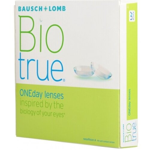 ������ ������ ����������� ���������� ����� BAUSCH+LOMB Biotrue ONEday, 90 ��., R 8,6, D -3, 1 ��. ����