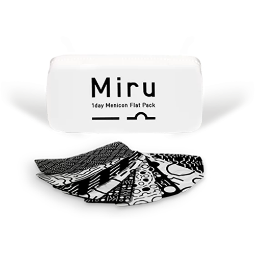 ������ ������ ���������� ����� Menicon Miru 1 day Flat Pack, 30 ��., R 8,6, D -0,75, 1 ��. ����