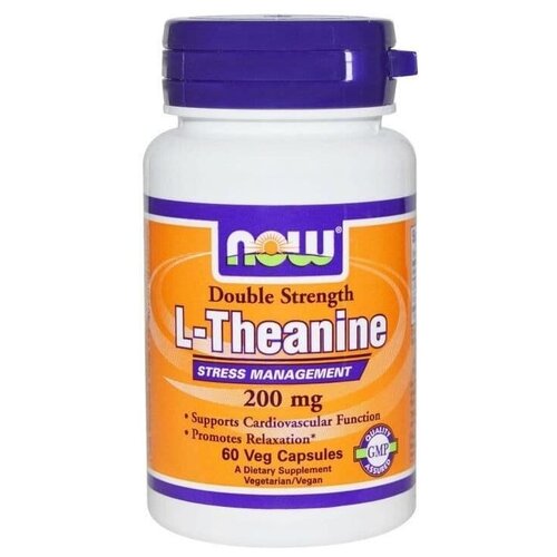 ������ ������ NOW Theanine 200mg 60 vcaps ����