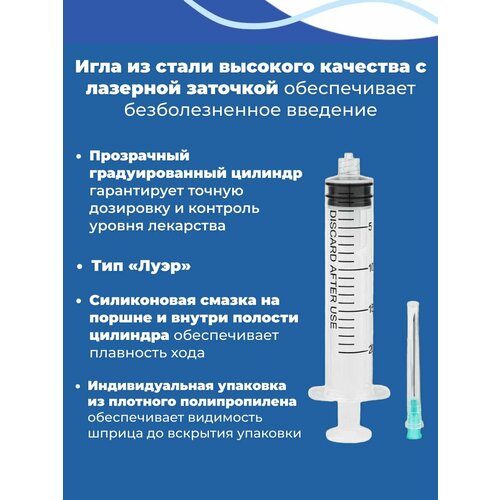 ������ ������ ����������� ����� � ����� 20 ml 10�� c ���������� Luer Lock ����