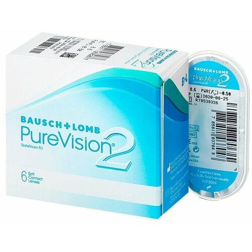 ������ ������ ���������� ����� Bausch & Lomb PureVision 2 HD., 6 ��., R 8,6, D -3,5 ����
