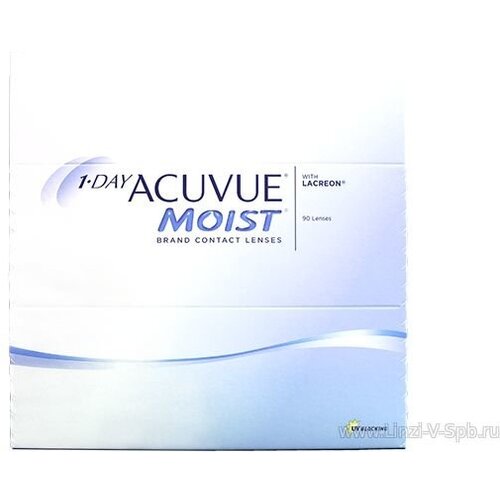 ������ ������ ����������� ���������� ����� ACUVUE 1-DAY MOIST with Lacreon, 90 ��., R 9, D +4,75, 1 ��. ����