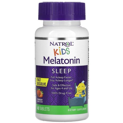 ������ ������ �������� ����������� Natrol Kids Melatonin Fast Dissolve, 60 �, 40 ��. ����