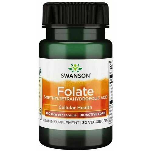 ������ ������ �������� ������� 400 ��� SWANSON Folate 400 mcg - 30 ������ ����