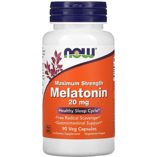 ������ ������ ������� NOW Melatonin 20 mg 90 veg caps ����