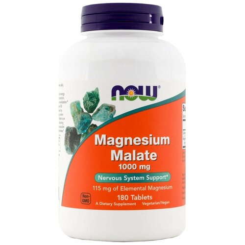 ������ ������ NOW Magnesium Malate 1000 mg 180 tabs ����