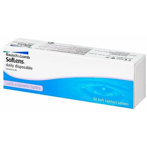 ������ ������ ���������� ����� Bausch & Lomb Soflens Daily Disposable, 30 ��., R 8,6, D -3 ����