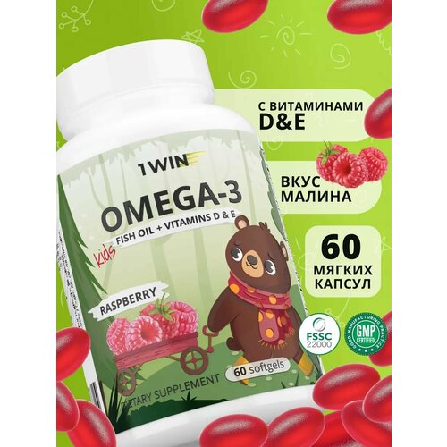 ������ ������ ������� ����� 3 ����������� 1WIN Omega-3 ���������� ����� ���, � ���������� � 3 (D) � �, �� ������ ������, 60 ������ ����