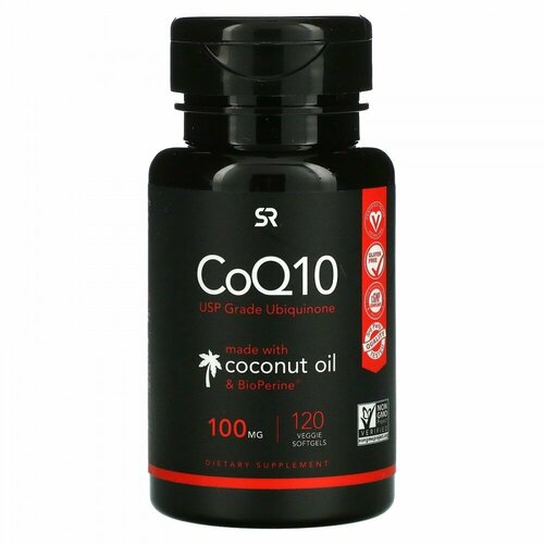 ������ ������ ������� Q10 100 ��, CoQ10 100 mg, Sports Research, 120 ������ ����