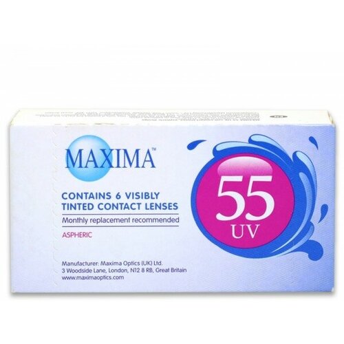 ������ ������ ���������� ����� Maxima 55 UV Aspheric, 6 ��., R 8,9, D -1,25 ����