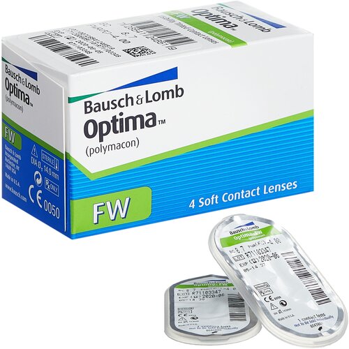 ������ ������ ���������� ����� Bausch & Lomb Optima FW, 4 ��., R 8,4, D -5 ����