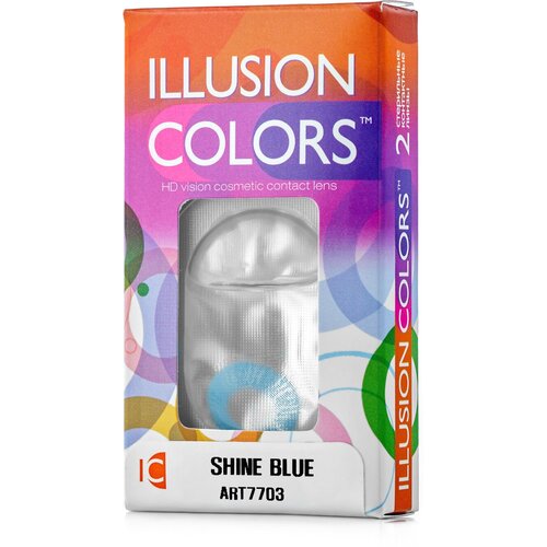 ������ ������ ���������� ����� ILLUSION Colors Shine, 2 ��., R 8,6, D -3, blue ����