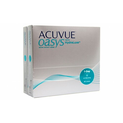 ������ ������ ����������� ���������� ����� ACUVUE OASYS 1-Day with HydraLuxe, 90 ��., R 8,5, D +4,5, 2 ��. ����