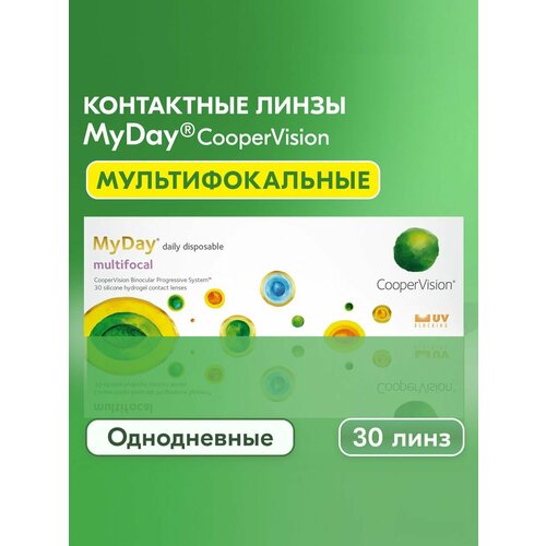 ������ ������ ����� ���������� ������ ������������� ����������� MyDay daily disposable multifocal, -2.25 I ��������� HIGH I 30 ���� ����