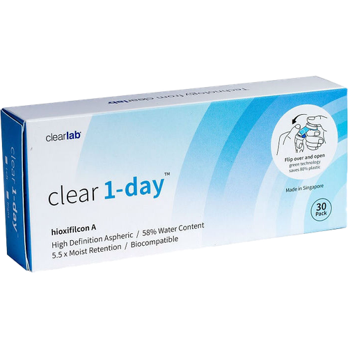 ������ ������ ���������� ����� Clearlab Clear 1-day, 30 ��., R 8,7, D +6, 1 ��. ����