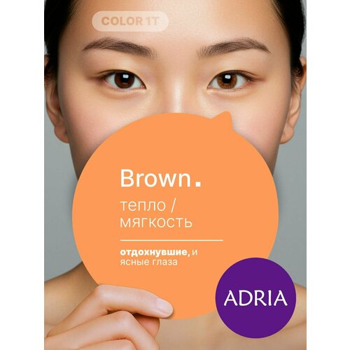 ������ ������ ������� ����� ADRIA Color 1 Tone, Brown, �����������, -2.50, 2 �� ����