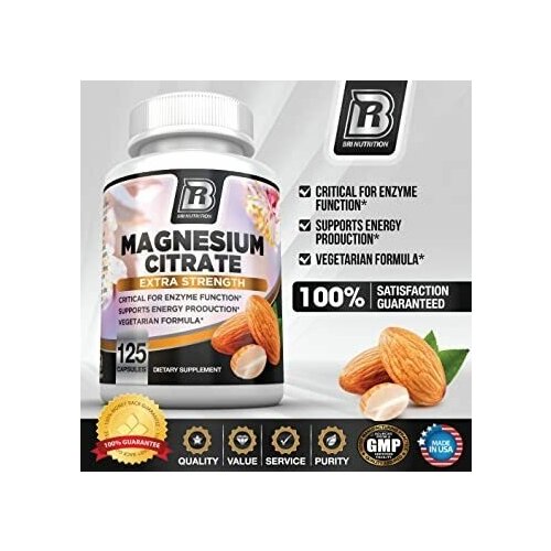 ������ ������ BRI nutrition Magnesium Citrate, 125 caps. (������ ������), 400mg ��� ����