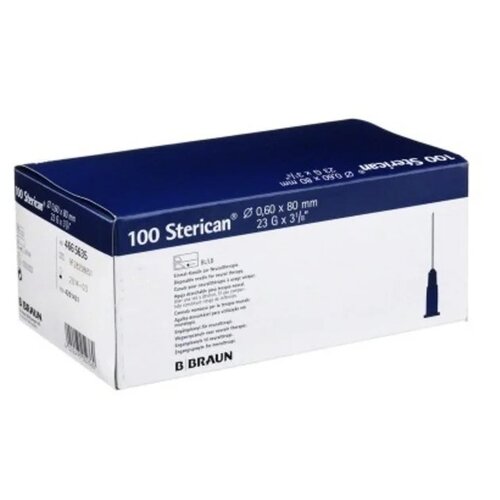 ������ ������ ���� ������������ B. Braun Sterican, 80 �� x 0.6 ��, ������: 23G, 100 ��. ����