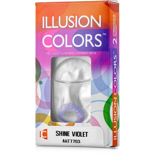 ������ ������ ���������� ����� ILLUSION Colors Shine, 2 ��., R 8,6, D -5, violet ����