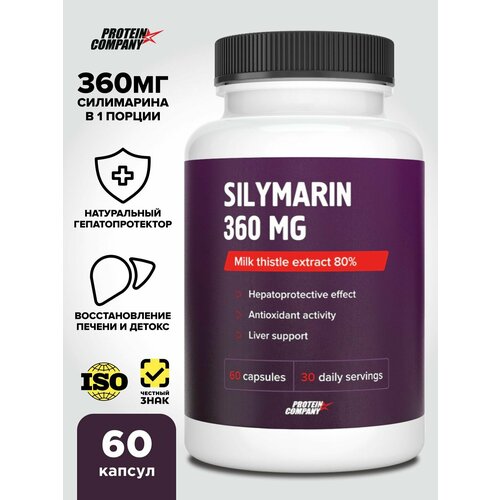 ������ ������ ��������� 360 �� PROTEIN.COMPANY, Silymarin, ���������������, �������� ����������, 60 ������ ����