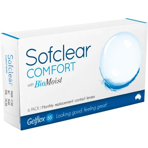 ������ ������ ���������� ����� Gelflex Sofclear Comfort with BioMoist, 6 ��., R 8,6, D -1 ����