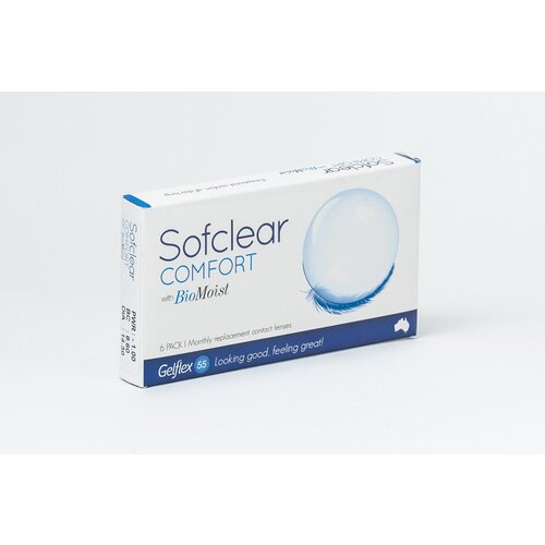 ������ ������ ���������� ����� �� ����� Gelflex Sofclear Comfort with BioMoist, 6 ��., R 8,6, D -9,5 ����