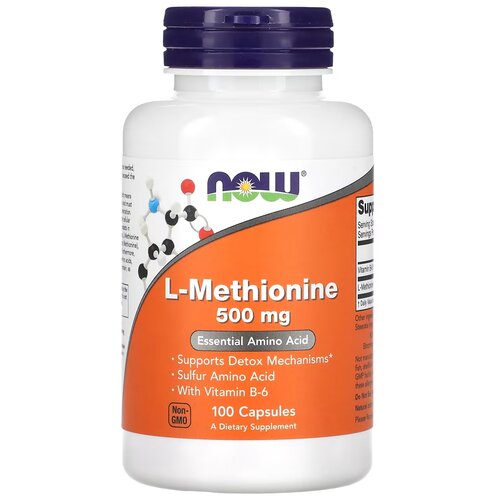 ������ ������ ������� NOW L-Methionine, 260 �, 500 ��, 100 ��. ����