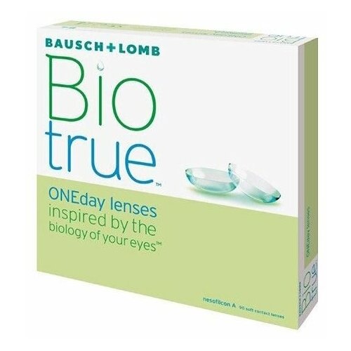 ������ ������ ����������� ���������� ����� BAUSCH+LOMB Biotrue ONEday, 90 ��., R 8,6, D -4,5, 1 ��. ����