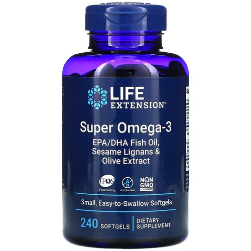 ������ ������ ������� Life Extension Super Omega-3 EPA/DHA with Sesame Lignans & Olive Extract, 280 �, 250 ��, 240 ��. ����