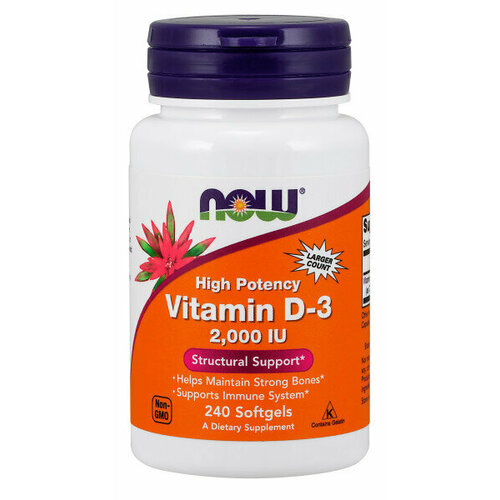 ������ ������ NOW Vitamin D3 2000 �� 240 softgel ����