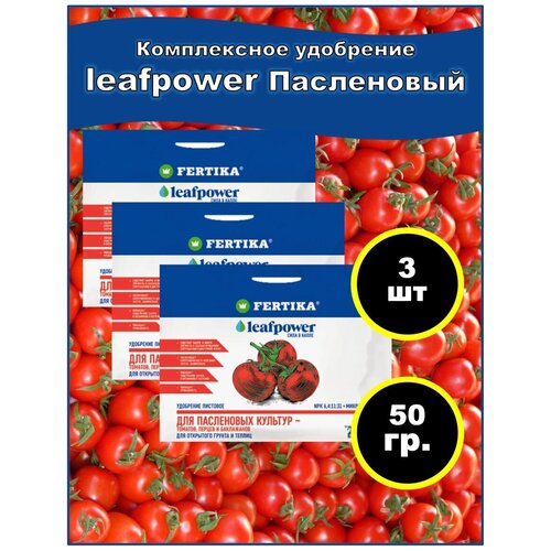 ������ ������ ��������� ������� Leaf Power 50 � ��� ���������� �������: ������� (�������), ����� � ���������� NPK 6,2:11:31+�����. ����� 3�� ����